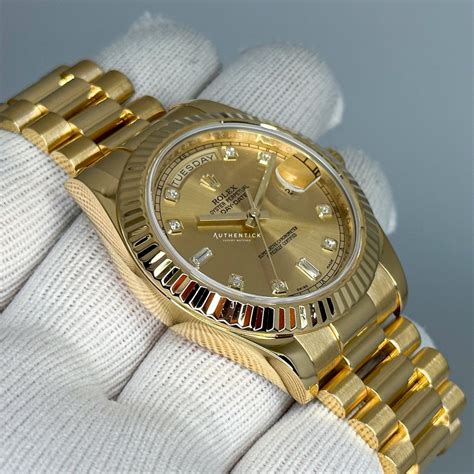 rolex day date 41 gold|rolex day date ll 218238.